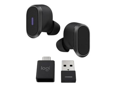 Logitech Zone True Wireless - True Wireless Earphones con microfono - in-Ear - Bluetooth - eliminazione rumore attivata - Grafite