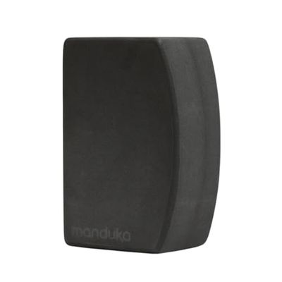 Manduka unBLOK Recycled Foam Yoga Block- Thunder (Grey)- 4" x 6" x 9"