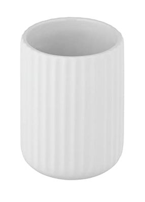 Wenko Vaso de dientes Belluno, blanco, Cerámica, 1