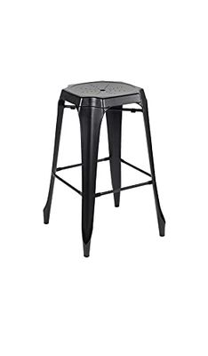 Fashion Commerce Set di Quattro SGABELLI di Design Metallo SPECCHIATO, 4, unità