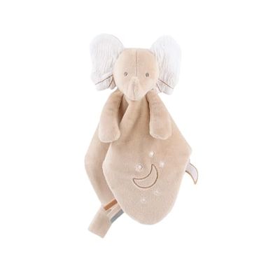 NOUKIE'S - Doudou Enfant - Doudou en Veloudoux - Bali l'éléphant - Multifonctionnel - Marron - 1 Unité