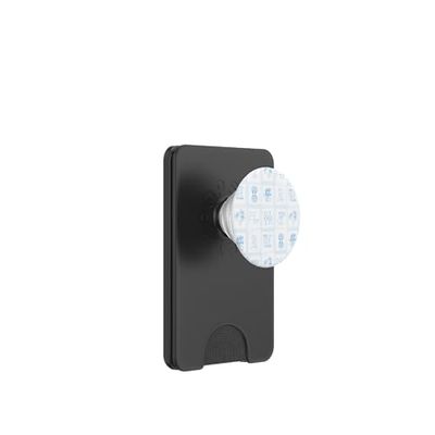 Bikini de langosta de sardinas con sello de verano europeo en azul claro PopSockets PopWallet para MagSafe