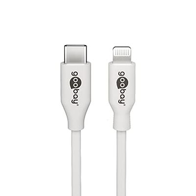 Goobay 39448 Lightning - USB-C™ laad- en synchronisatiekabel, 2 m, wit - MFi-kabel voor Apple iPhone/iPad wit