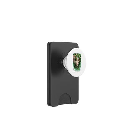 Naturaleza Diosa Encantado Flora Retrato PopSockets PopWallet para MagSafe