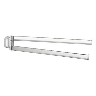 Gedy Krabi Porta Asciugamani Snodo, Colore Cromo, Componenti Realizzati in Acciaio Inox e Cromall®, Garanzia 2 Anni, Misure 6,6 x 35 x 3,3 CM e Peso 0,3 kg, Design R&S