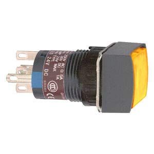 Schneider Elec Pic – MSS 46 03 – Push Button Square/A Interlocking Luminous Orange 12 V 2 Nanc