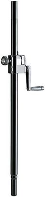 K&M 21338 tubo di prolunga per sistema di altoparlanti satelliti - nero, in acciaio - estensione variabile possible fino a 160 cm