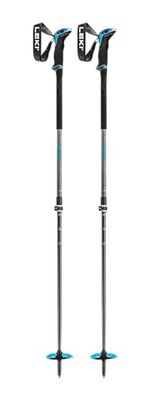LEKI Guide Lite 2 skidstavar, silvergrå petrol-svart, 110–145 cm