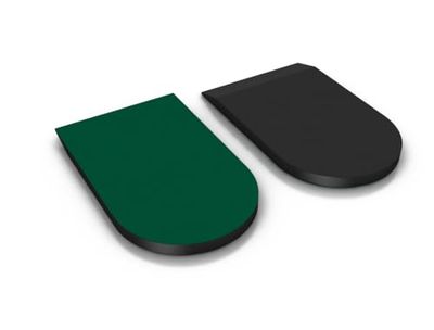 Spenco RX Heel Cushions – Inserts Absorbentes para Alivio del Dolor en el Talón | Biselado para Ajuste Cómodo | Tejido Antimicrobiano para Prevenir Ampollas | 1 Par – Tamaño Large