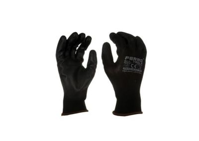 DRW Guantes Trabajo nitrilo sin Costura 4121X Grip 13 Negros 12 Juegos Talla L