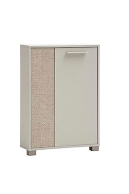 Schildmeyer Edno 159988 Buffet Haut avec décor Crème/Canasta 59,8 x 19,5 x 85,2 cm