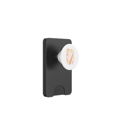 Boho Art Arpa Música Arpista Músico PopSockets PopWallet para MagSafe