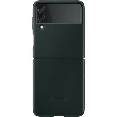 Samsung Galaxy Z Flip3 Leather Cover - Official Samsung Case - Green