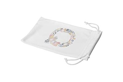 Bonamaison Imprimé Numériquement Lunettes Étui avec Cordon de Serrage, 100% Coton, Sac Lunettes, Pochette à Lunettes, 1 Pièce, Taille: 11x19 Cm