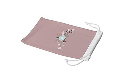 Bonamaison Imprimé Numériquement Lunettes Étui avec Cordon de Serrage, 100% Coton, Sac Lunettes, Pochette à Lunettes, 1 Pièce, Taille: 11x19 Cm