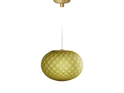 Homemania Lampe à suspension Emy, or, vert, en verre, 16 x 16 x 12,2 cm, 1 x G9, max 48 W, 220-240 V