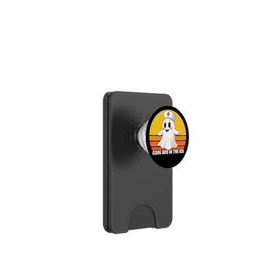 Code Boo In The ICU Nurse Halloween Nurse - Camiseta para Mujer PopSockets PopWallet para MagSafe
