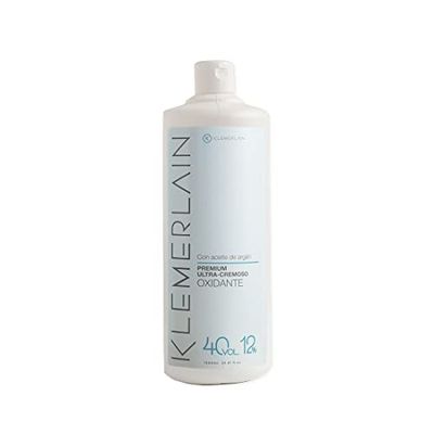 Klemerlain Crème capillaire oxygénée. Oxydant capillaire ultra-crémeux. Coloration permanente des cheveux. végétalien. Teinture capillaire - 1000 ml (40 vol, 12%)
