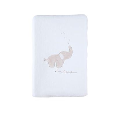 NOUKIE'S - Cambiador con funda - Bali Elefante - Esponja - Color crudo