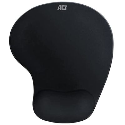 ACT Ergonomische Muismat Polssteun, Comfortabele Zachte Gel Polsstootkussen, Antislip Rubber Basis, voor Laptop en PC, Gel Muismat- AC8010