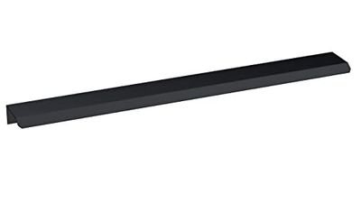 nuie H225 Modern Bathroom Furniture Finger Pull Handle, 300mm, Matt Black