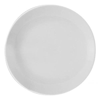 Utopia Titan Coupe Plate 10.25inch / 26cm - Set of 6 - Vitrified Porcelain Plates, Dinner Plates