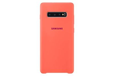 Samsung Galaxy S10+ Soft Touch Silicon Cover - Official Galaxy S10+ Case/Protective Phone Case with Soft Touch Silicone Finish - Pink