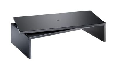 Meliconi Space LCD M - Mesa para TV com plataforma giratória, cor preta