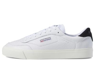 SUPERGA Lage veterschoenen voor heren, Wit Bristol Zwart, 10.5 Women/10.5 Men