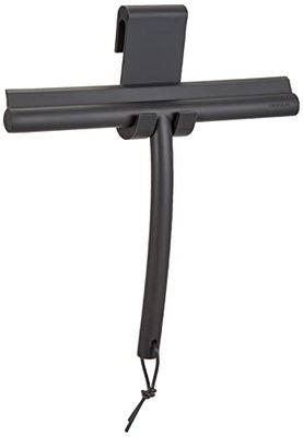 blomus VIPO Piaçaba de duche, aço inoxidável, cinzento, H 20 cm, B 25 cm, T 2,5 cm