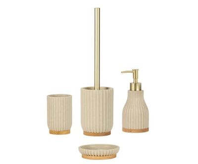 PORTACEPILLO RESINA MADERA BEIGE