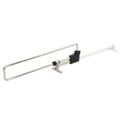 Amig - Appendino removibile | Acciaio | Misure: 350 mm | Argento | Appendiabiti Estensibile| Ideale per armadi o spogliatoi