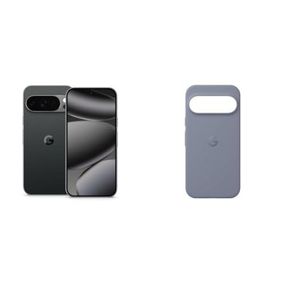 Google Pixel 10 Pro - Unlocked Android Smartphone with Gemini, Triple Rear Camera System, 24+ Hour Battery and 6.3" Super Actua Display - Obsidian, 512GB+Case