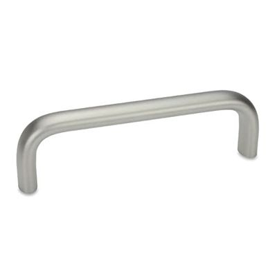 Ganter Normelemente GN 565.5-20-200-A-GS - Maniglia in acciaio INOX, colore: argento, distanza tra i fori: 200 mm