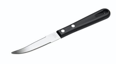 KC BLUE Coltello da Frutta con Lama in Acciaio Inox, Nero, 17.5 cm