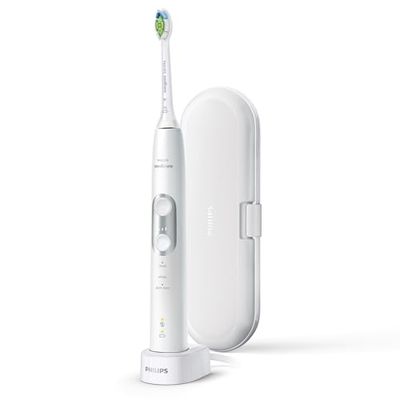 Philips Sonicare HX6877/28 spazzolino elettrico Adulto Spazzolino elettrico sonico Argento, Bianco