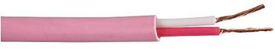 PRO POWER 2CSPKCBL2.50PK50M 2-core niet-afgeschermde luidsprekerkabel, 50/0,24 mm, roze, 50 m