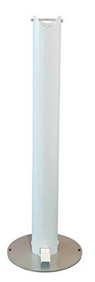 OX Tools OX Bolardo desinfectante de Manos operado con pies de Acero Inoxidable, Plateado, Floor Standing