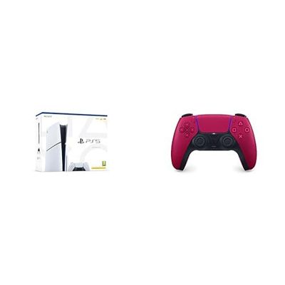 Playstation PS5 Slim & DualSense Wireless Controller Cosmic Red