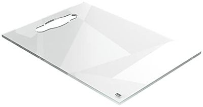 Nobo Mini Lavagna / Blocco Note da Tavolo in Acrilico con Pennarello, Maniglia per il Trasporto Intergrata, Cancellabile a Secco e Senza Cornice, Formato A4, 210 mm x 297 mm - Bianco