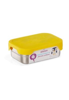 Affenzahn Brödlåda i rostfritt stål – tillverkad av rostfritt stål, bpa-fri för pojkar och flickor, på dagis och kita – tiger – silver