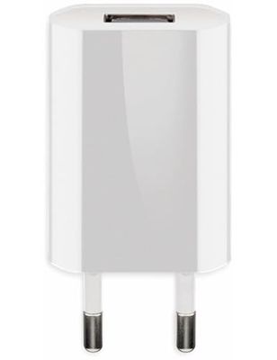 goobay 44950 USB-voedingsadapter voor stopcontact - 1 A (5 W) compacte USB-voeding met beveiligingselektronica, wit
