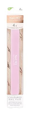 Nail HQ Coloured Nail File (Pack of 4)