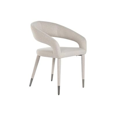 SILLA METAL POLIESTER 57,5X60X79 BEIGE