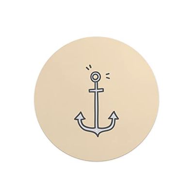 Questo Casa, Round Digital Printed Mouse Pad, Non-Slip Base, for Office and Home, Diameter:22cm