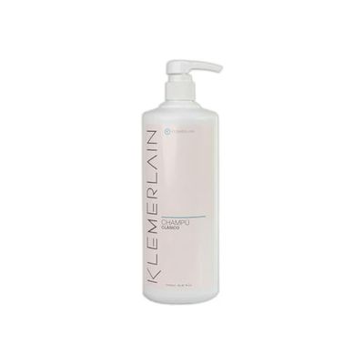 K KLEMERLAIN Shampoo con Aloe Vera Biologica. Per tutti i tipi di capelli. Vegano. Senza siliconi. 92% ingredienti naturali - 1 litro
