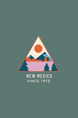 New Mexico Blank Lined Journal: Mountain Landscape Themed Notebook Souvenir for Travel Lovers, 120 Pages 6 x 9 inches