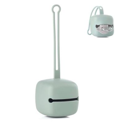 Jané Compartiment Porte-tétines en Silicone, Boîte à Sucettes, Peut Contenir 2 Sucettes, Sans BPA, apte pour Lave-vaisselle, Verte