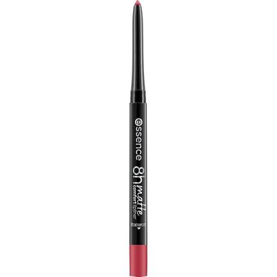 essence 8H Matte Comfort Lipliner, konturówka do ust, nr 07 Classic Red, natychmiastowy efekt, długotrwały, matowy, wegański, wodoodporny, bez mikroplastiku (0,3 g)