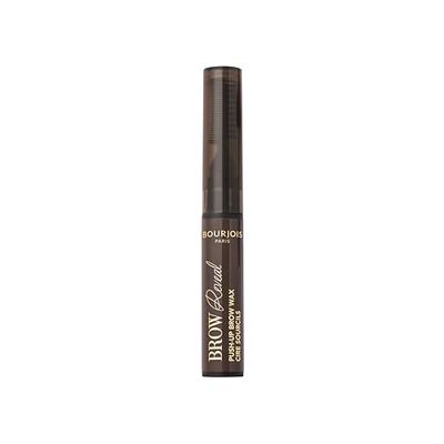 Bourjois Brow Reveal Push-Up Cire à sourcils 04 Black Brown, longue tenue pour sourcils plus pleins et moulés, texture douce, applicateur 3 en 1 effet laminage, tenue 24 heures
